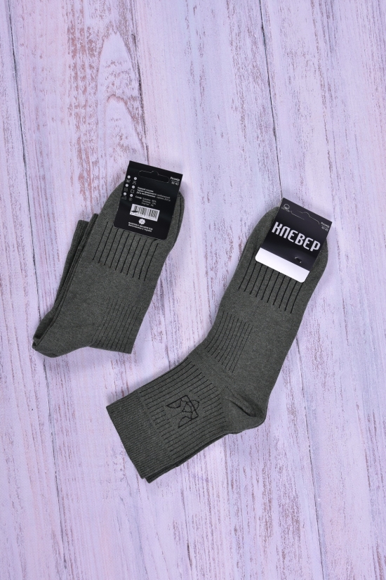 Шкарпетки чоловічі всесезонні розмір 41-45 (80% бавовна, 15% поліамід, 5% еластан) "КЛЕВЕР арт.Герб-2