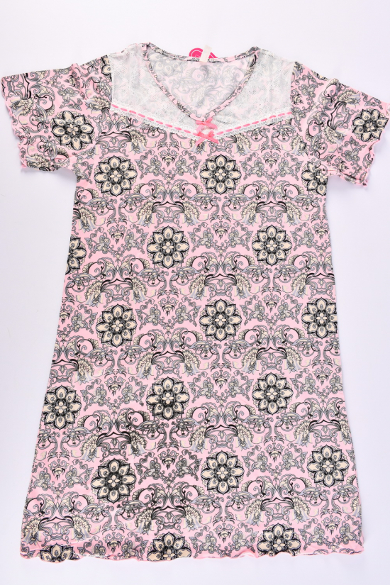Нічна сорочка жіноча (кол. рожевий) Розміри в наявності : 46, 48, 50, 54 арт.694