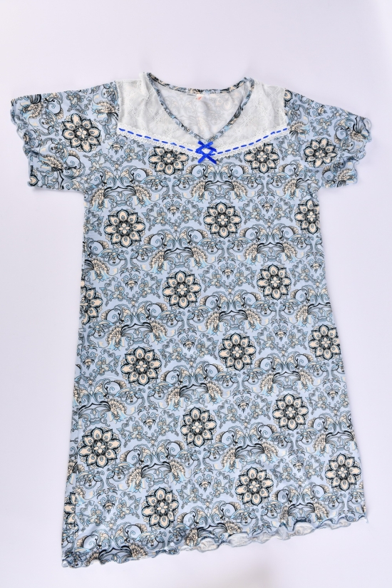Нічна сорочка жіноча (кол. блакитний) Розміри в наявності : 46, 48, 50, 52, 54 арт.694
