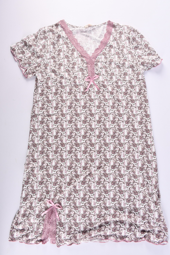 Нічна сорочка жіноча (кол. пудри) Розміри в наявності : 50, 52 арт.625