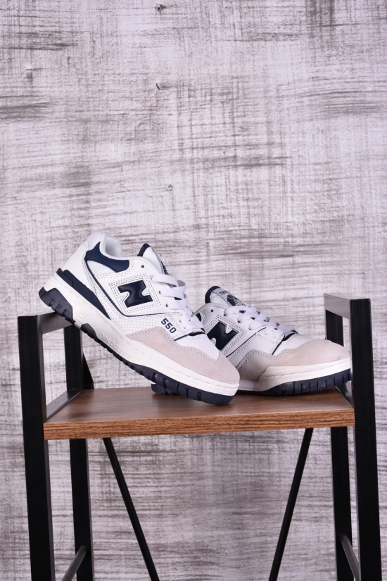 Кросівки із вставками (кол. білий) натуральної шкіри Розмір в наявності : 36 арт.HB550-4