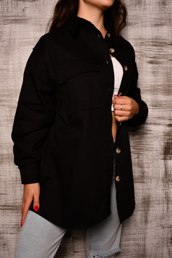 Рубашка женская (цв.черный) котоновая "BURRASCA" размер 48-50 арт.16896