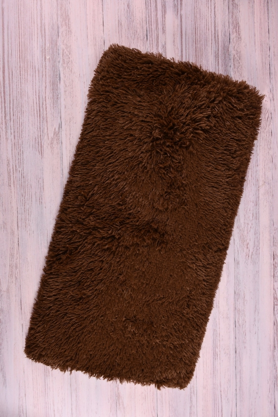 Коврик травка с ворсом (цв.коричневый) размер 90/180см арт.7485