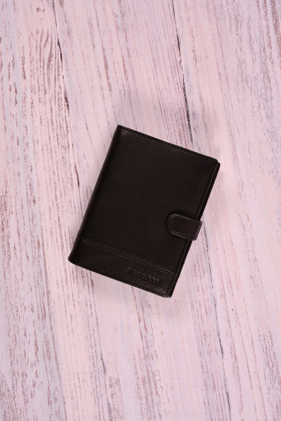 Портмоне мужской кожаный (color.black) размер 14.5/11 см. 