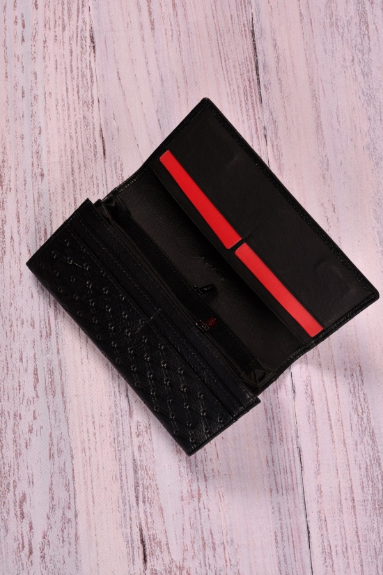 Кошелёк женский кожаный (color.black) размер 18.5/9.5 см. Alfa Ricco арт.AR2005/MM
