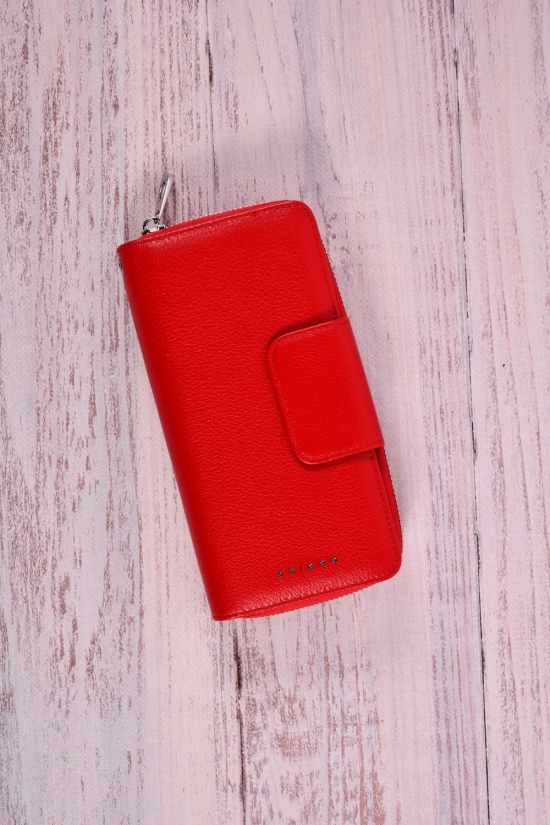 Кошелёк женский кожаный (color.red) размер 19/9 см. Alfa Ricco арт.AR6125ARY