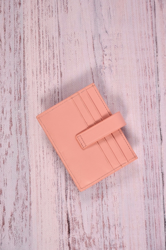 Кредитниця жіноча шкіряна (color.pink) розмір 11/8,5 см "ALFA RICCO" арт.AR2253LB