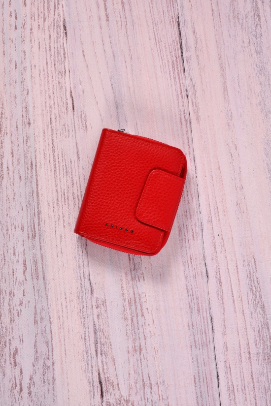Кошелёк женский кожаный (color.red) размер 11/9 см.