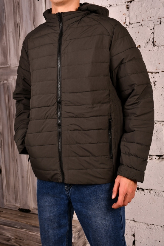Куртка чоловіча (кол. хакі) з плащової тканини демісезонна Розмір в наявності : 46 арт.2211