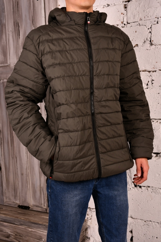 Куртка чоловіча (кол. хакі) з плащової тканини демісезонна Розмір в наявності : 54 арт.2217