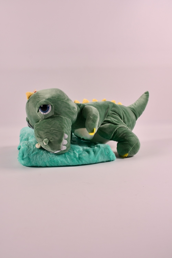 Комплект игрушка с пледом (цв.зеленый) размер пледа 100/160см вес 800 гр. арт.7553