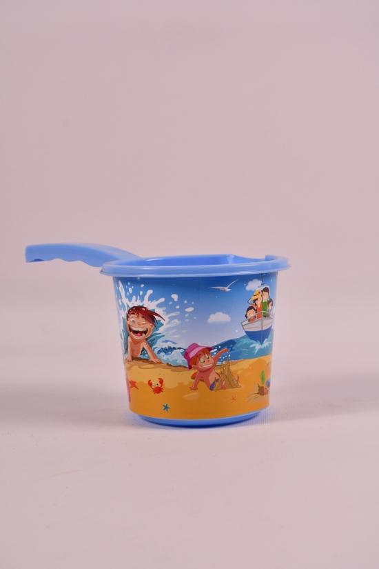 Ковшик детский пластиковый (цв.голубой) 1,200мл Elif арт.308