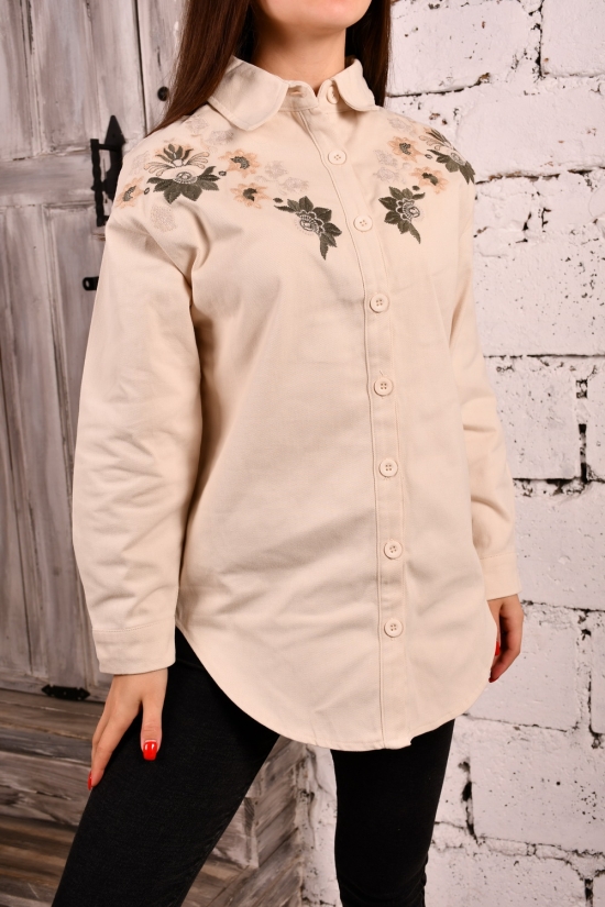 Сорочка жіноча (кол. кремовий) (100% cotton) "BURRASCA" Розмір в наявності : 42 арт.16898