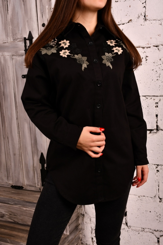 Сорочка жіноча (кол. чорний) (100% cotton) "BURRASCA" Розміри в наявності : 42, 46 арт.16898