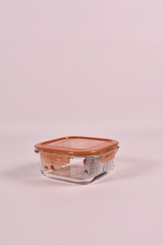 Пищевой контейнер стеклянный с пластиковой кришкой 800мл 