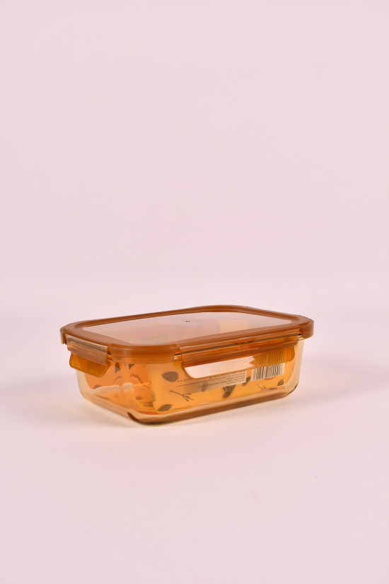 Пищевой контейнер стеклянный с пластиковой кришкой 1040мл 