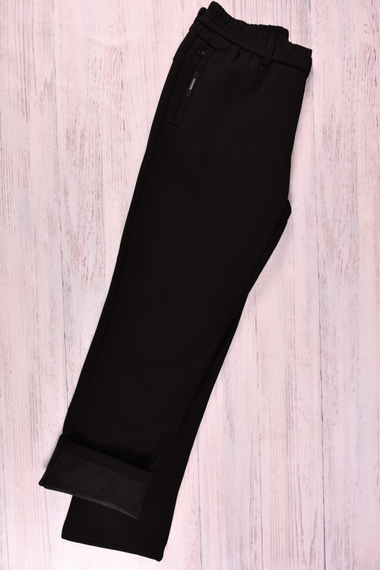 Штани спортивні чоловічі (кол. чорний) трикотажні на хутрі Розміри в наявності : 56, 58, 60, 62 арт.К8528