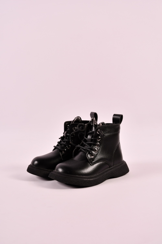 Ботинки для девочки (цв.черный) демисезонные Размер в наличии : 27 арт.8018