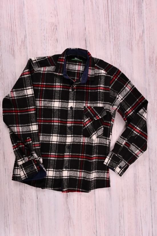 Рубашка байковая для мальчика (цв.чёрный) BOLD Рост в наличии : 140, 146, 152, 158, 164, 170 арт.142914