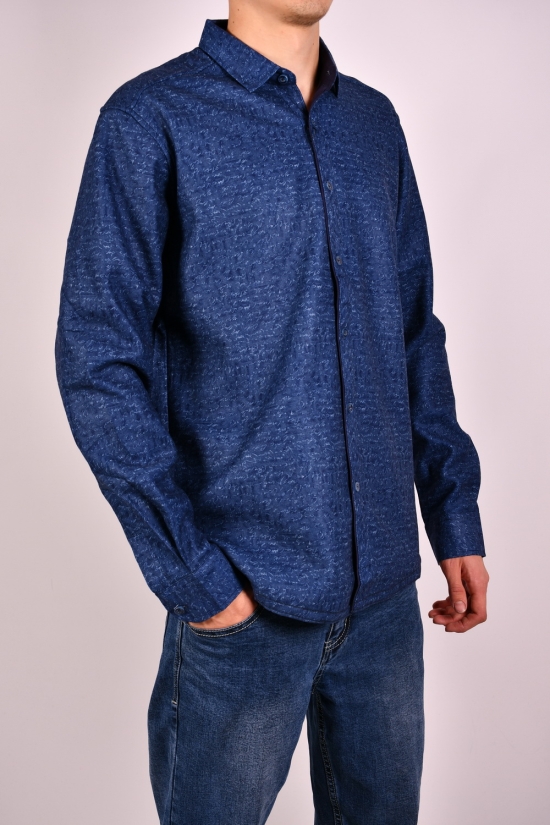 Рубашка мужская "OVENTO" байковая на меху Размеры в наличии : 44, 46, 48 арт.S4321