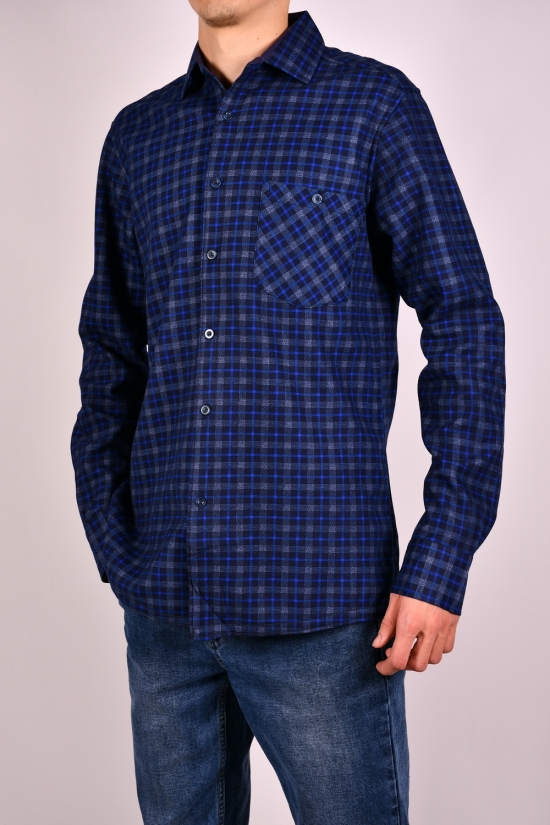 Рубашка мужская "OVENTO" байковая на меху Размер ворота в наличии : 40, 41, 42, 43, 44, 45, 46 арт.S2328