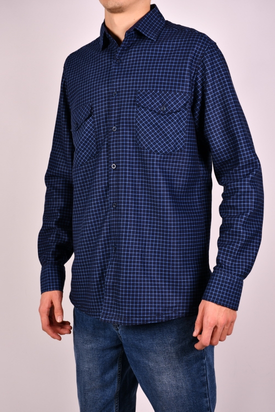 Рубашка мужская "OVENTO" байковая на меху Размер ворота в наличии : 40, 41, 44 арт.S2399