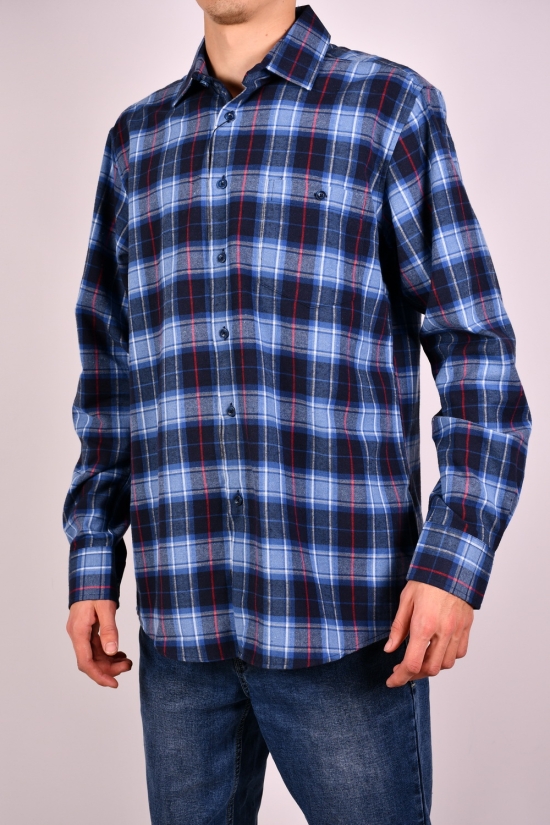 Рубашка мужская "OVENTO" байковая Размер ворота в наличии : 39, 40, 41, 42, 43, 44, 45 арт.SDK8165