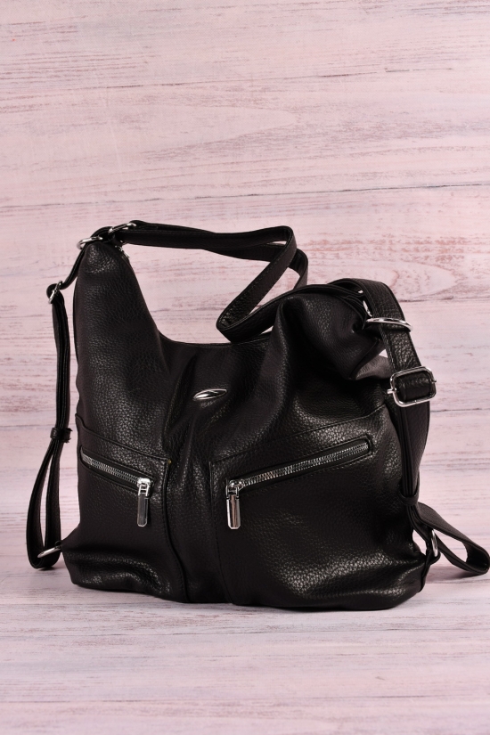 Сумка-рюкзак жіноча (кол. чорний) розмір 25/28/12см. арт.XP9286