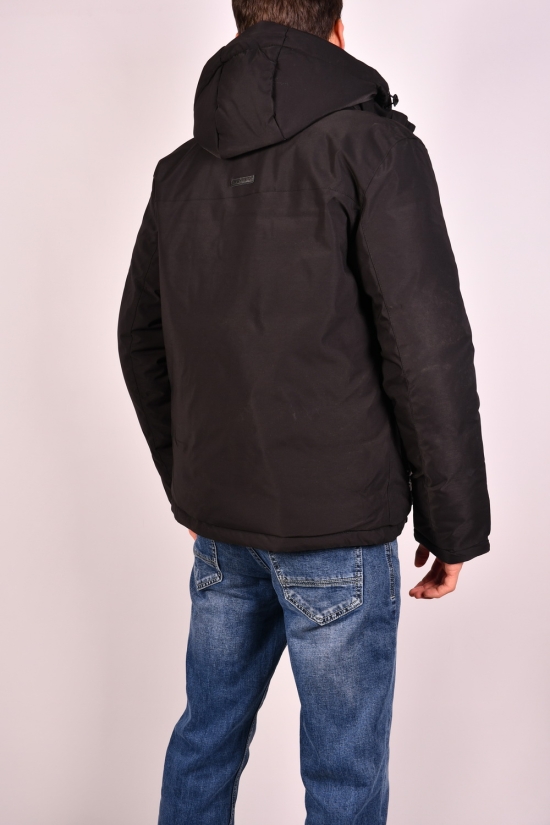 Куртка мужская зимняя цв.черный (наполнитель 100% полиэстер) "REMAIN" Размер в наличии : 48 арт.7997