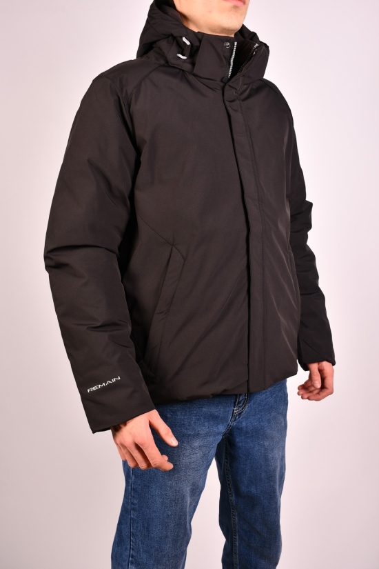 Куртка мужская зимняя цв.черный (наполнитель 100% полиэстер) "REMAIN" Размеры в наличии : 44, 46, 48, 52 арт.3080