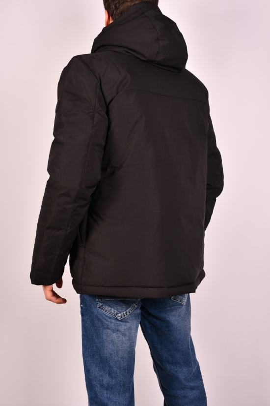 Куртка мужская зимняя цв.черный (наполнитель 100% полиэстер) "REMAIN" Размеры в наличии : 46, 54 арт.7802A