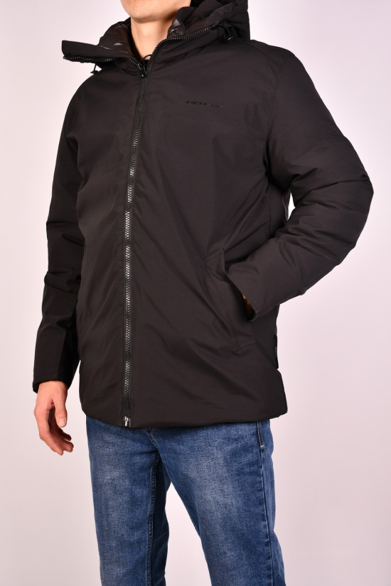 Куртка мужская зимняя цв.чёрный (наполнитель 100% полиэстер) "REMAIN" Размеры в наличии : 44, 46, 52 арт.3009