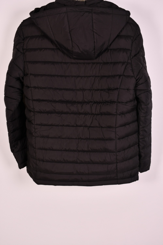 Куртка чоловіча зимова кол. чорний з плащової тканини (наповнювач 100% поліестер) "REMAIN" Розміри в наявності : 54, 56, 58, 60, 62 арт.8520