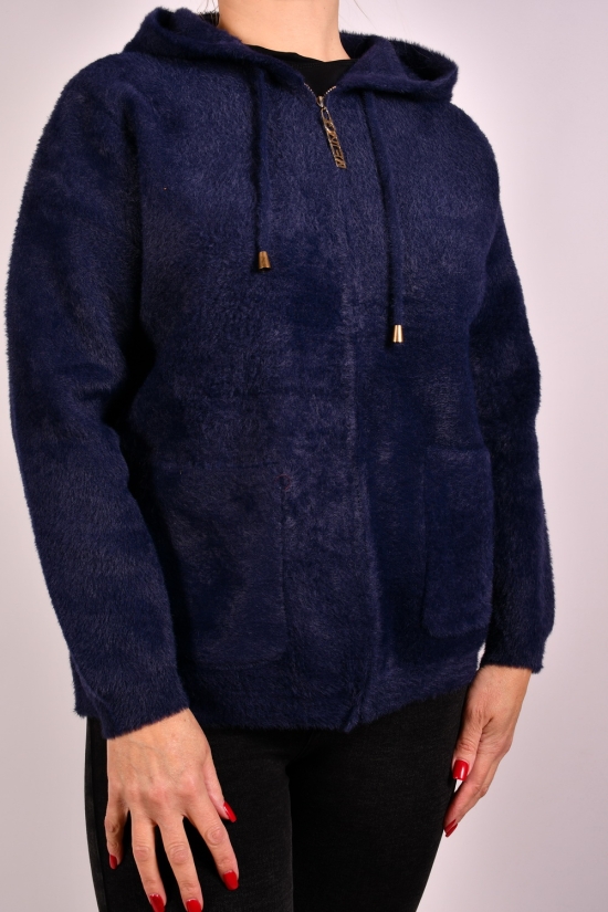 Жіноча кофта (кол. т. синій) тканина альпака розмір 48-50 арт.L-238