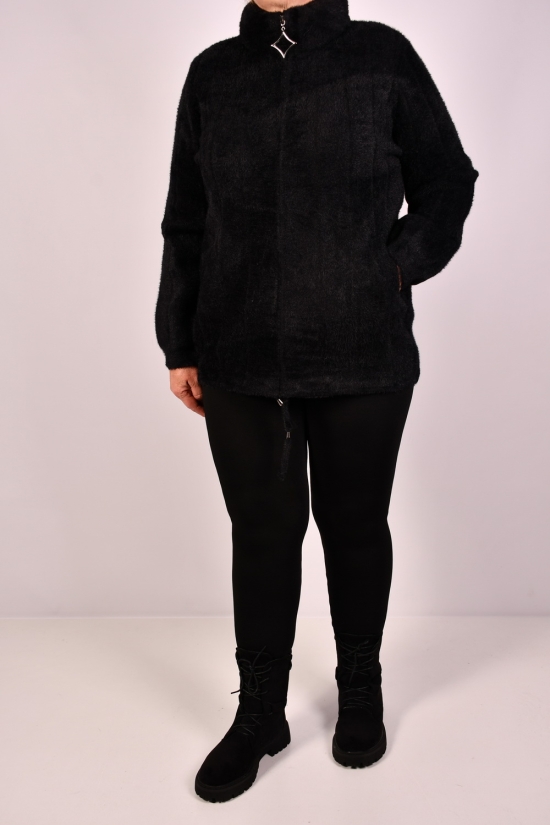 Жіноча кофта (кол. чорний) тканина альпака розмір 50-52 арт.L-292