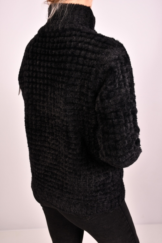Жіноча кофта (кол. чорний) тканина альпака розмір 48-50 арт.H-856