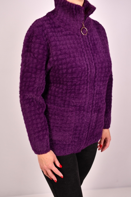 Кофта женская (цв.фиолетовый) ткань альпака размер 48-50 арт.H-856