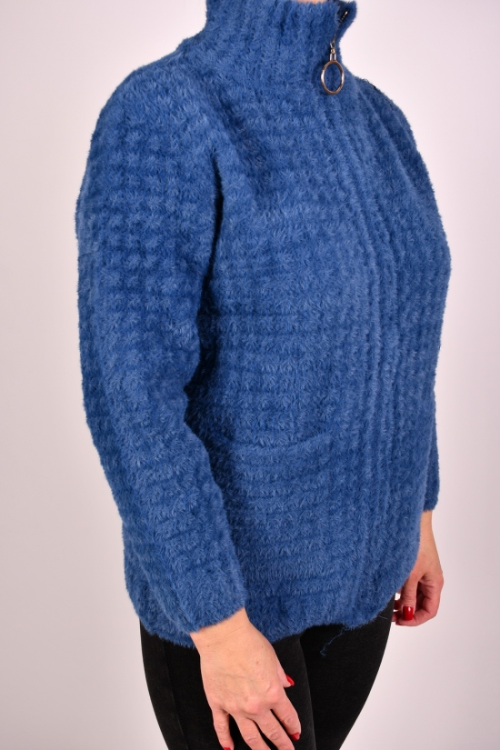 Кофта женская (цв.синий) ткань альпака размер 48-50 арт.H-856