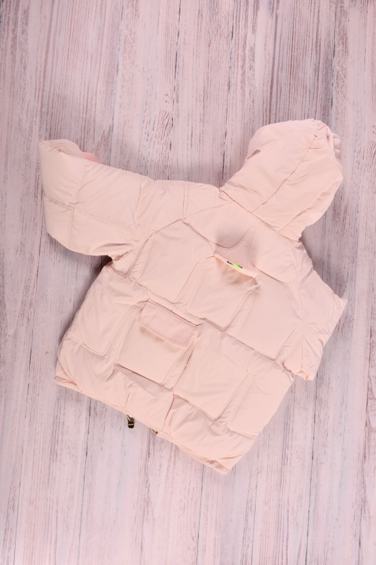 Куртка для девочки (цв.пудры) из плащевки зимняя Рост в наличии : 134, 140 арт.2023-2