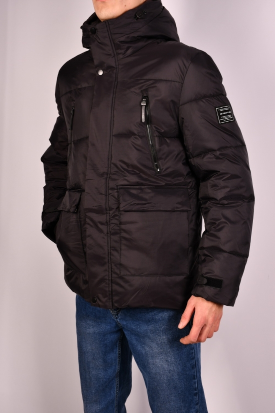Куртка мужская (цв.чёрный) зимняя с плащевки "NANA" Размеры в наличии : 46, 48, 50, 52, 54 арт.Y-937