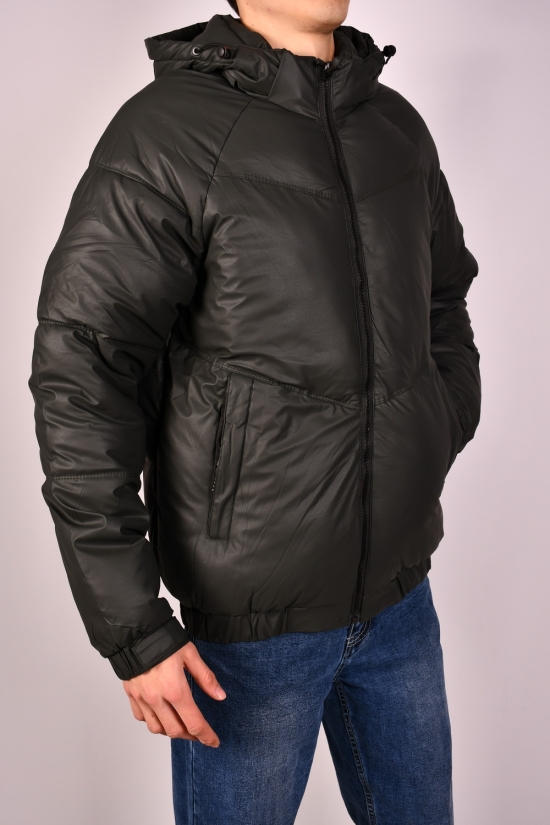 Куртка чоловіча (кол. т. зелений) зимова з плащової тканини "NANA" Розміри в наявності : 46, 50, 52 арт.K7134