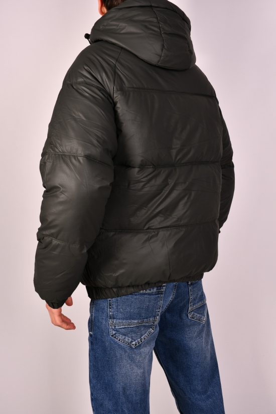 Куртка чоловіча (кол. т. зелений) зимова з плащової тканини "NANA" Розміри в наявності : 46, 50, 52 арт.K7134