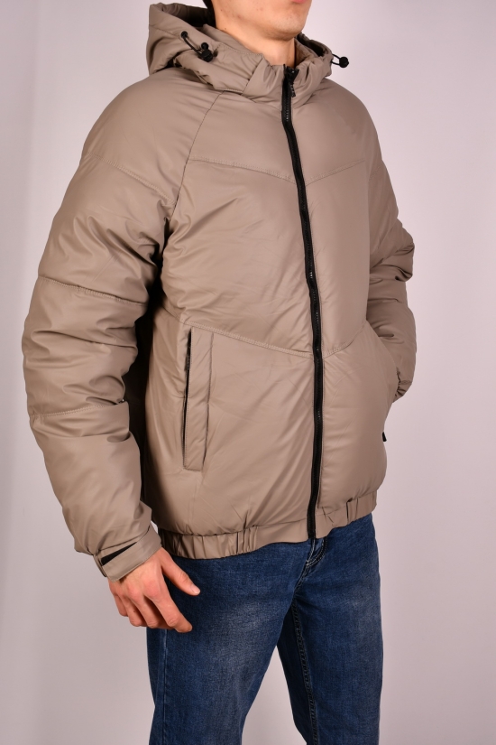 Куртка мужская (цв.латте) зимняя с плащевки "NANA" Размеры в наличии : 46, 48, 52, 54 арт.K7134