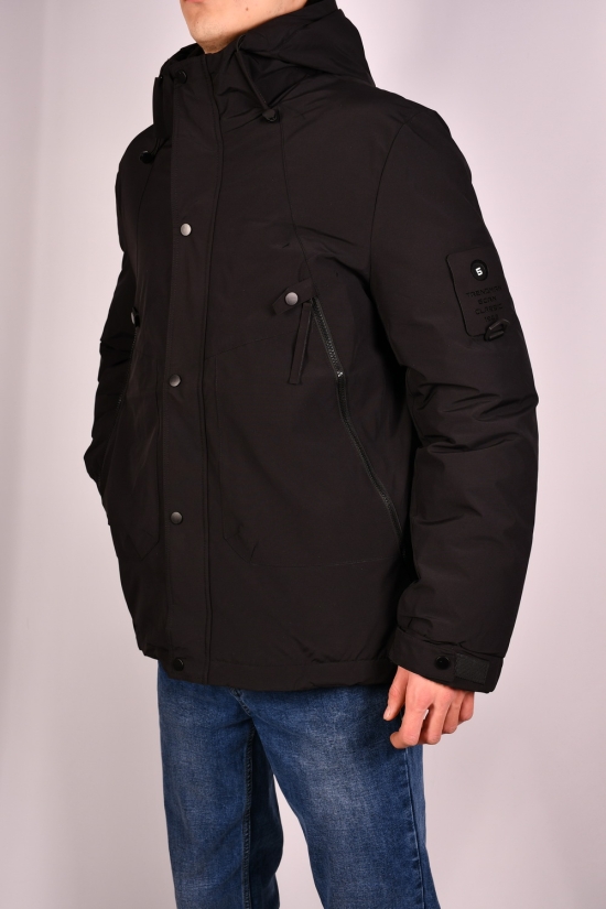 Куртка мужская (цв.чёрный) зимняя с плащевки "NANA" Размеры в наличии : 46, 50, 54 арт.2386