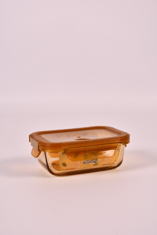 Харчовий контейнер скляний із пластиковою кришкою 370мл "Vitora" арт.VT-7837