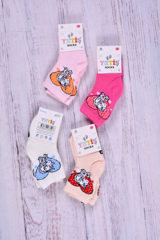 Шкарпетки для дівчинки махрові (вік 0-1л) арт.387620