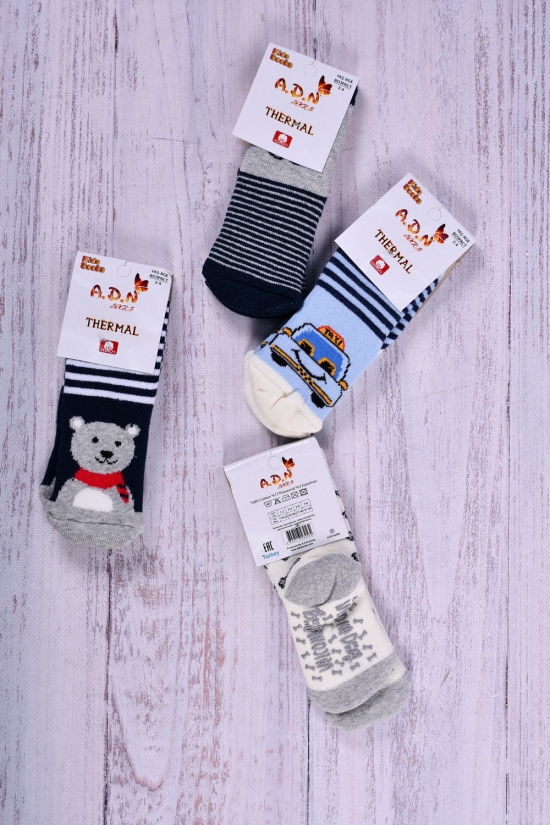 Шкарпетки для хлопчика махрові (повернення 3-4л) арт.388429
