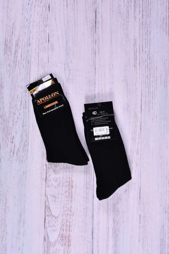 Шкарпетки чоловічі махрові (кол. чорний) розмір 39-42 "KBS" арт.1-30002
