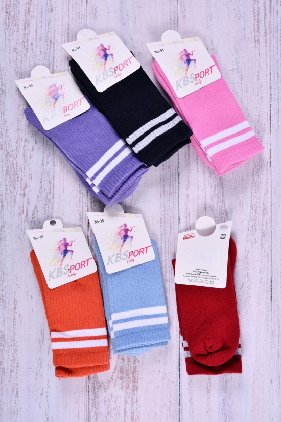 Шкарпетки жіночі (р.36-38) з махровою ступнею "KBS" арт.2-20112