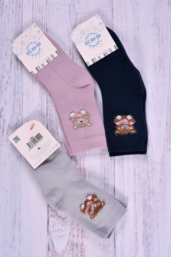 Шкарпетки для дівчинки махрові (5-6) "KBS" розмір 24-26 арт.3-20276